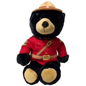 ROYAL CANADIAN MOUNTED POLICE RCMP GRC Mountie Black Bear 12" Plush Animal